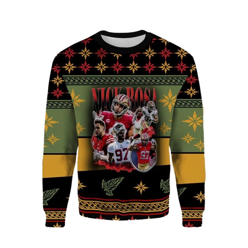 San Francisco 49Ers Logo And Players Ugly Sweater 1