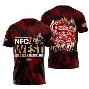 San Francisco 49ers Nfc West Champions 2023 AOP T-Shirt