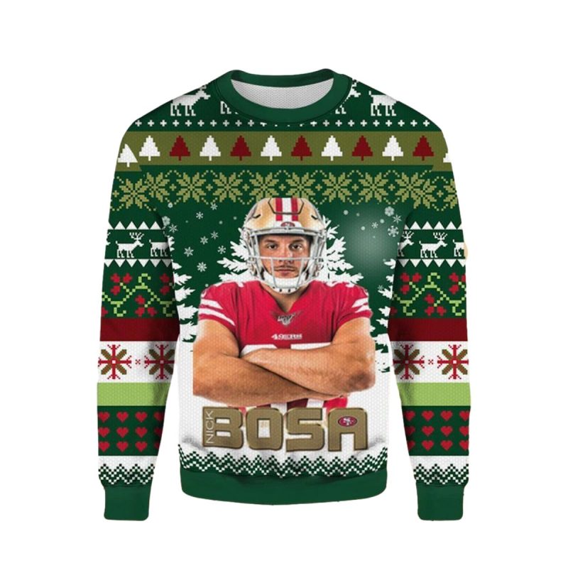 San Francisco 49Ers Nick Bosa Ugly Sweater 1