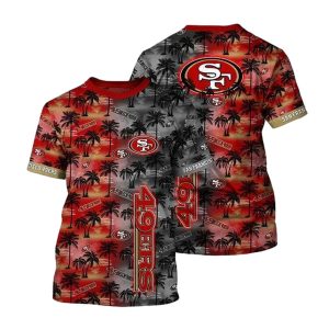 San Francisco 49ers Palm Trees Graphic AOP T-Shirt