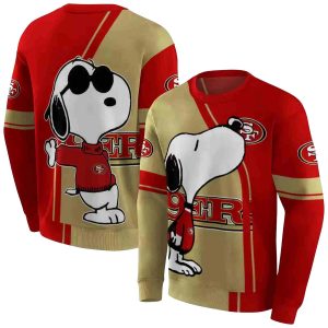 San Francisco 49ers Playful Snoopy AOP Sweatshirt
