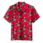 San Francisco 49ers Red With Pirate Theme Hawaiian Shirt