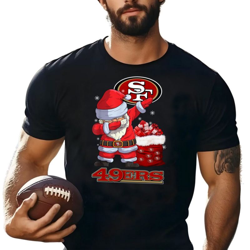 San Francisco 49Ers Santa Dabbing Christmas Shirt T Shirt 1 1
