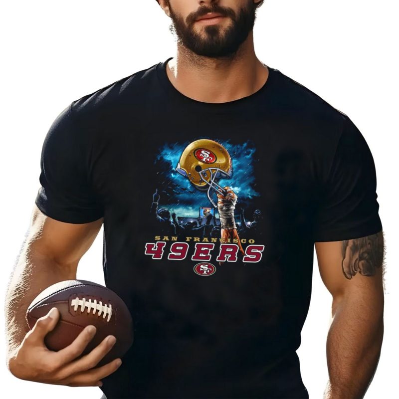 San Francisco 49Ers Sky Helmet Shirt T Shirt 1 1