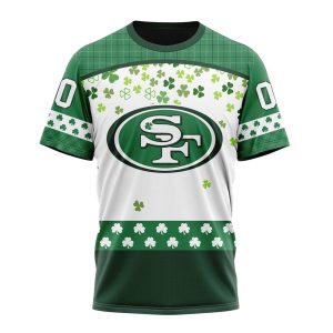 San Francisco 49ers Design St Patrick Day AOP T-Shirt