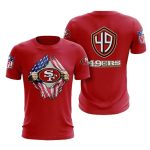San Francisco 49ers Tearing Open Logo AOP T-Shirt