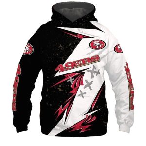 San Francisco 49ers Thunder graphic gift for men AOP Hoodie