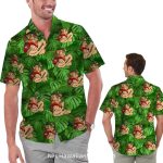San Francisco 49ers Tropical Leaves Cartoon Hawaiian Shirt