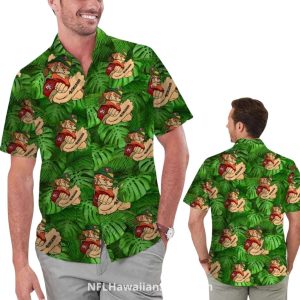 San Francisco 49ers Tropical Leaves Cartoon Hawaiian Shirt
