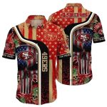 San Francisco 49ers Tropical Skull Touch For 49ers Fans Hawaiian Shirt