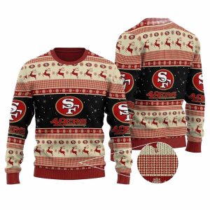San Francisco 49ers Vintage Xmas Ugly Sweater