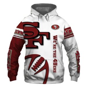 San Francisco 49ers We're The 49ers Graphic balls AOP Hoodie