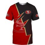 San Francisco 49ers Zigzag Graphic Summer AOP T-Shirt