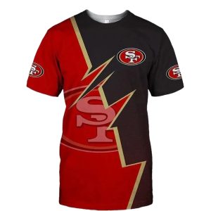 San Francisco 49ers Zigzag Graphic Summer AOP T-Shirt