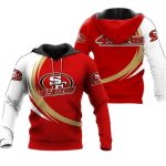 San Francisco 49ers Curve Graphic Gift For Fans 2025 Aop Hoodie