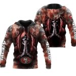 San Francisco 49ers Death Smoke Graphic Gift For Fans Aop Hoodie
