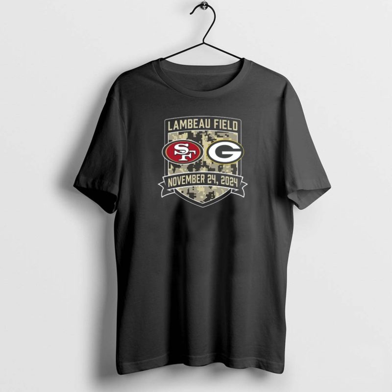 San Francisco 49Ers Vs Green Bay Packers November 24 2024 Lambeau Field Matchup T Shirt 1 1 T Shirt 1 1
