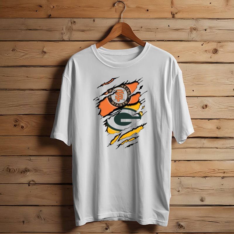San Francisco Giants And Green Bay Packers Combined T Shirt T Shirt 1 1