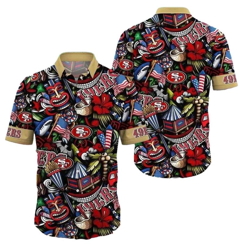 San Francisco Tiki Fest 49Ers Hawaiian Shirt 1