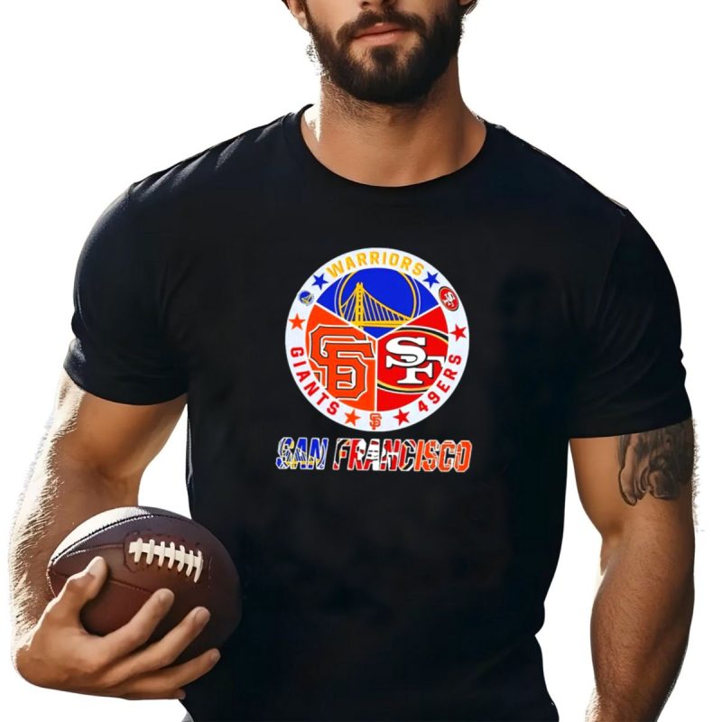 San Francisco Warriors Giants 49Ers Logos Trio T Shirt T Shirt 1