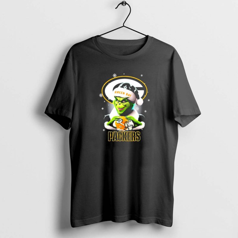 Santa Grinch Green Bay Packers Merry Christmas T Shirt 1 1 T Shirt 1 1