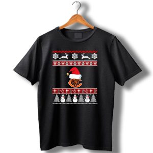 Santa Ugly Christmas Football Chicago Bears T Shirt