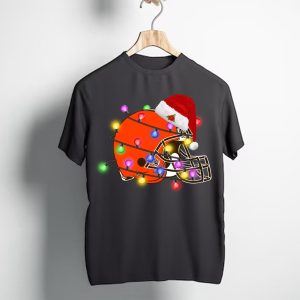 Santa's Hat Merry Christmas Cleveland Browns T-Shirt