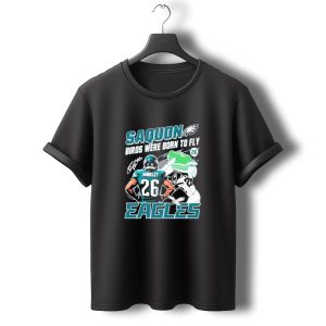 Saquon Barkley 26 Birds Were Born To Fly Philadelphia Eagles T-Shirt