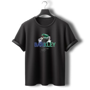 Saquon Barkley Penn State Eagles Hurdle Signature Jump T-Shirt