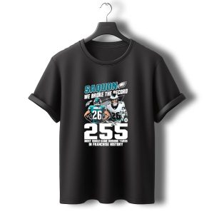 Saquon Barkley We Broke The Record Philadelphia Eagles 255 Most Single Game T-Shirt