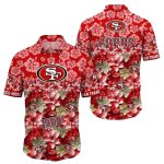 Scarlet Tropics San Francisco 49ers Fanfare 2025 Hawaiian Shirt