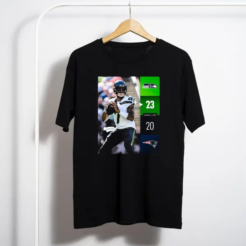 Seattle Seahawks 23 20 New England Patriots Final Ot 2024 Nfl Week 2 Win T Shirt T Shirt 1