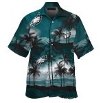 Philadelphia Eagles Serene Beach Sunset Hawaiian Shirt