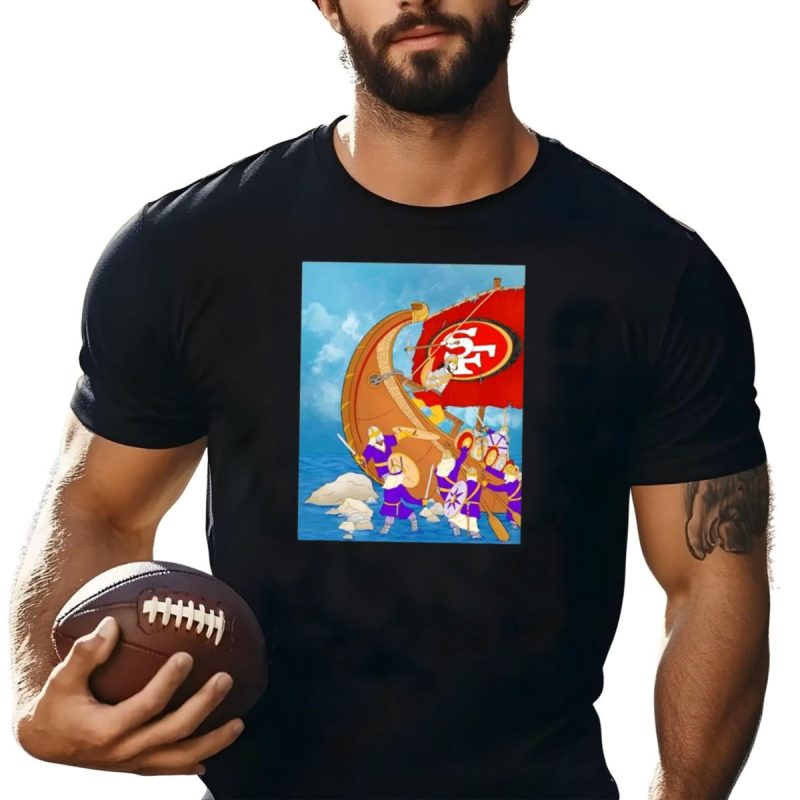 Sf 49Ers Fred Warner Insane Performance With Viking Imagery On Sunday T Shirt T Shirt 1