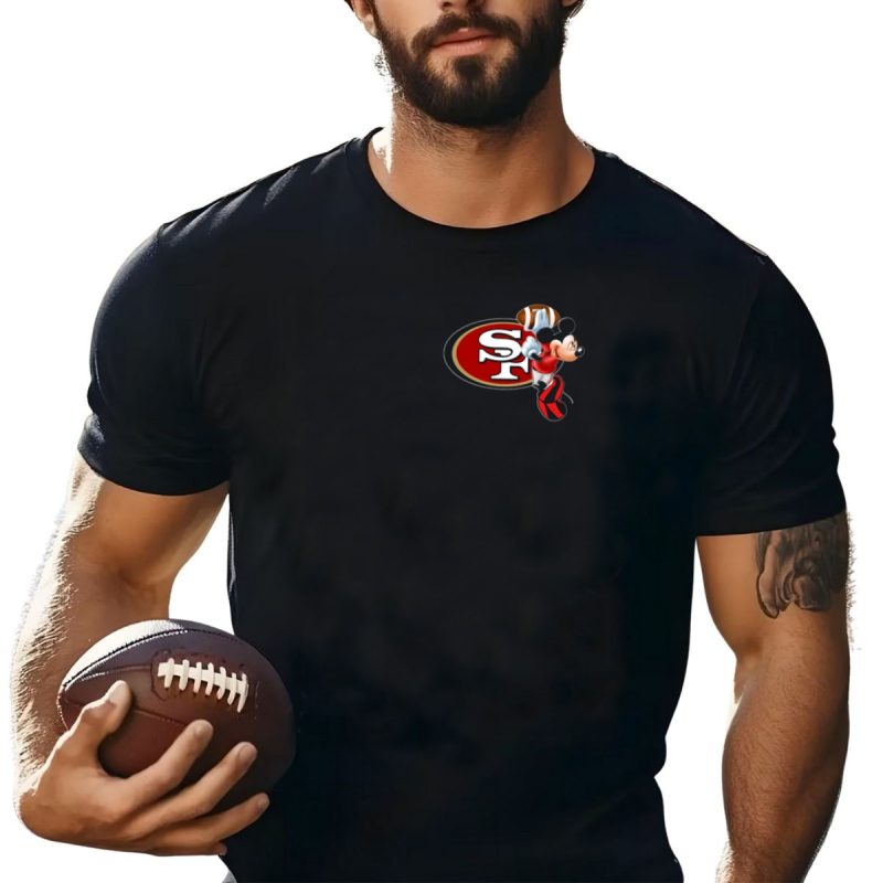 Sf 49Ers Mickey Mouse Football T Shirt T Shirt 1