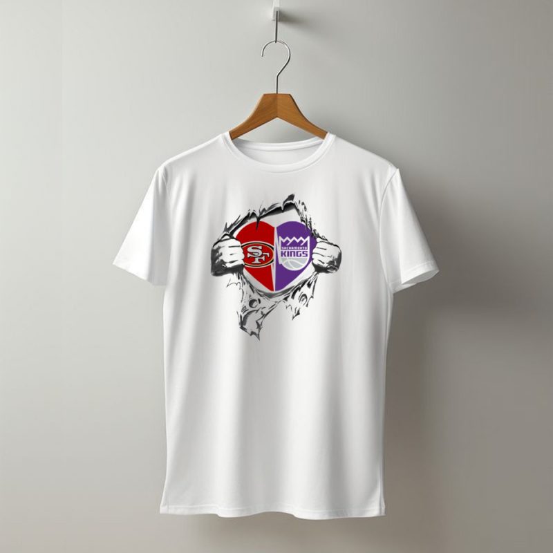 Sf 49Ers Sacramento Kings Heart T Shirt T Shirt 1