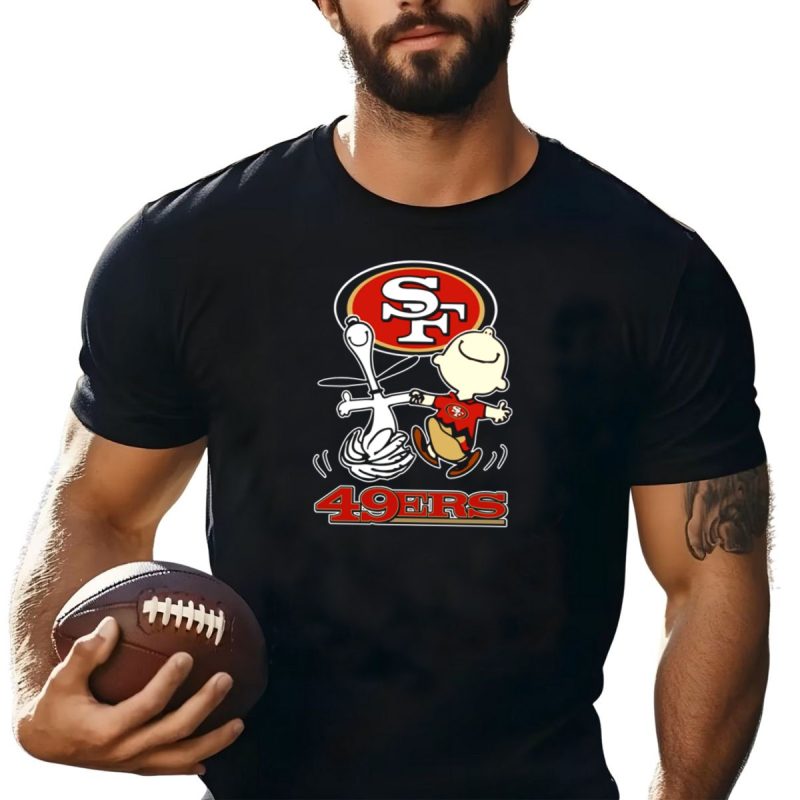 Sf 49Ers Snoopy And Charlie 49Ers T Shirt T Shirt 1