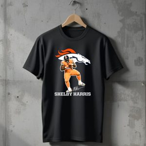 Shelby Harris Denver Broncos Official Signature Football Player Merchandise T-Shirt