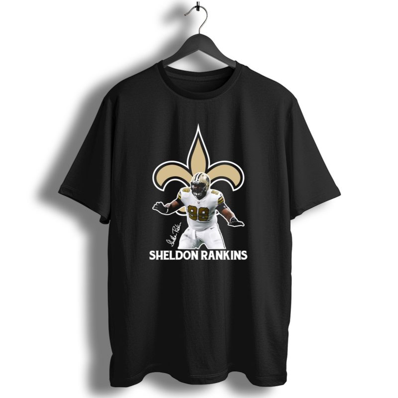 Sheldon-Rankins-New-Orleans-Saints-Fleur-De-Lis-Number-98-T-Shirt-1_T-Shirt-1 Sheldon Rankins New Orleans Saints Fleur De Lis Number 98 T Shirt 1 T Shirt 1