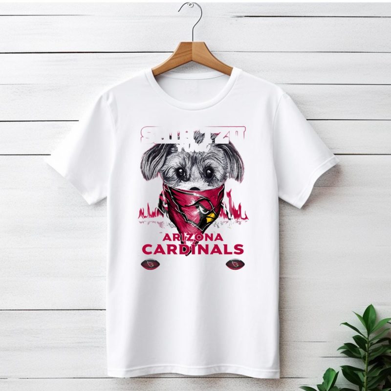 Shih Tzu And Arizona Cardinals For Life T Shirt 1 T Shirt 1 1