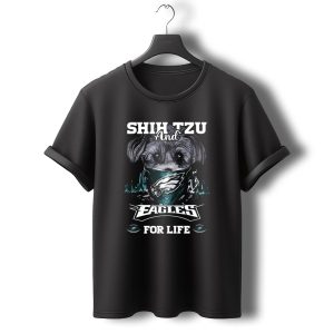 Shih Tzu And Eagles For Life T-Shirt