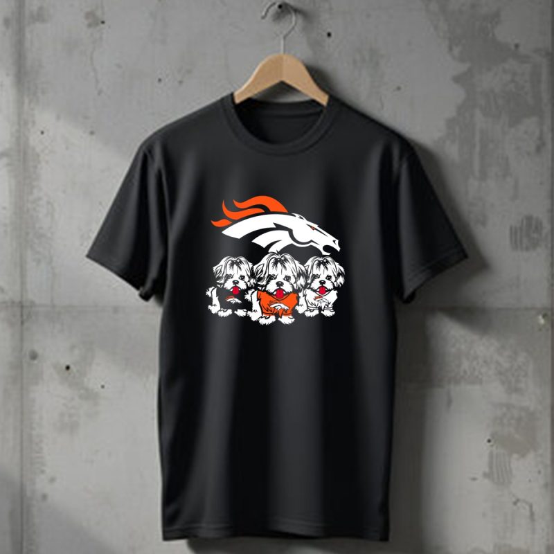 Shih Tzu Dogs Denver Broncos Nfl Football Fan T Shirt 1 T Shirt 1