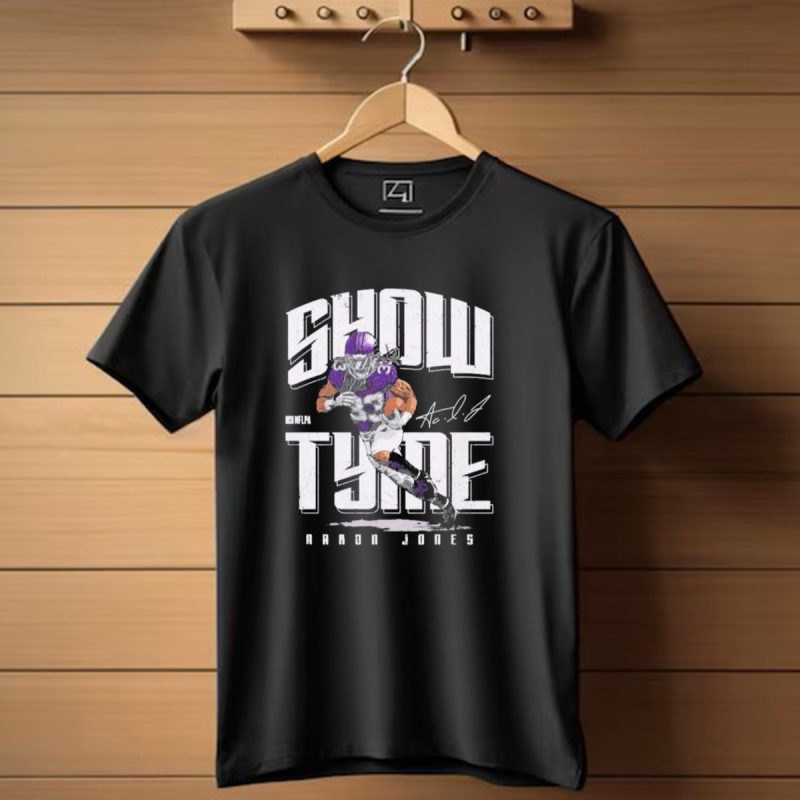 Show Tyme Aaron Jones Nfl Minnesota Vikings Signature T Shirt 1 T Shirt 1