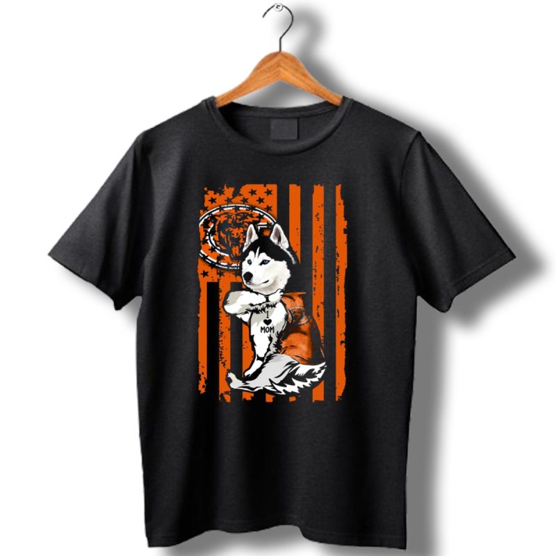 Siberian Husky Chicago Bears Fanatic Mom T Shirt 1 T Shirt 1
