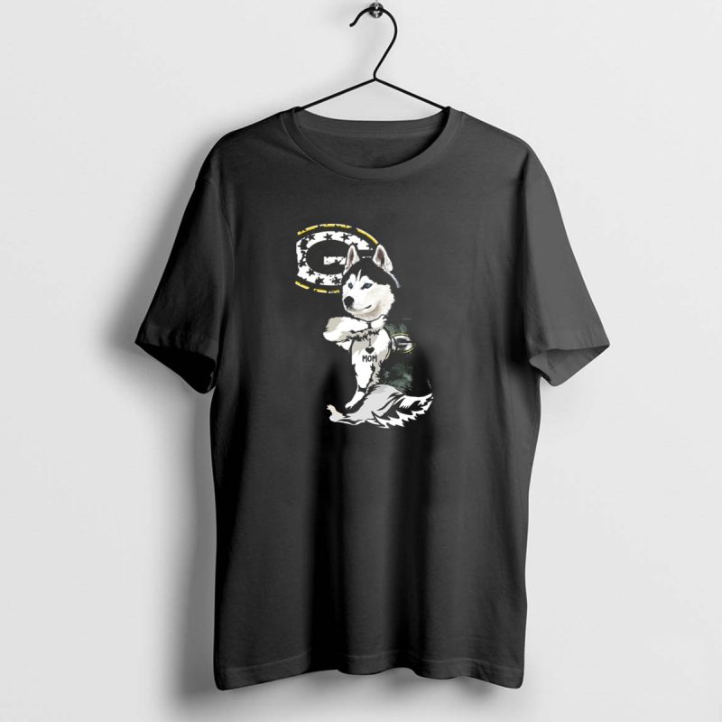 Siberian Husky Green Bay Packers I Love Mom T Shirt 1 1 T Shirt 1 1
