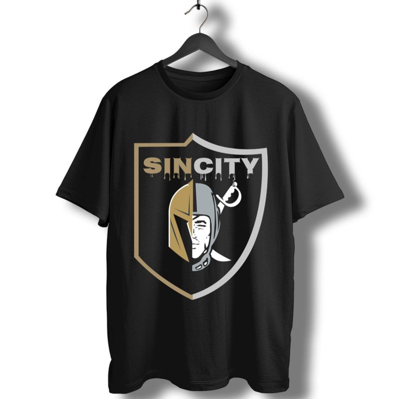 Sin City Las Vegas Raiders Golden Knights T Shirt T Shirt 1
