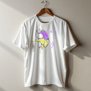 Skol Vikings Helmet Sketch Rookies Paint Minnesota Vikings T Shirt