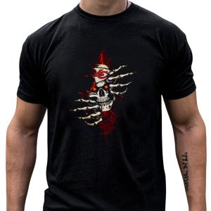 Skull Chiefs Halloween Football Fan Teespookimum T-Shirt