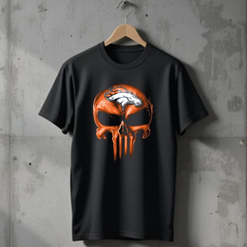Skull Denver Broncos T Shirt 1 T Shirt 1