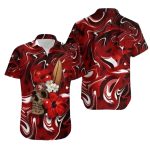 Skull Floral Fusion San Francisco 49ers Hawaiian Shirt